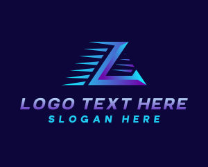 Moving - Logistics Moving Letter L logo design