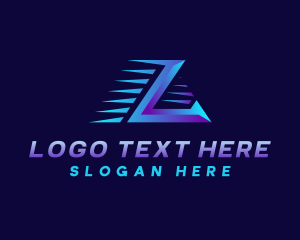 Upmarket - Logistics Moving Letter L logo design