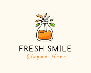 Fresh Orange Juice logo design