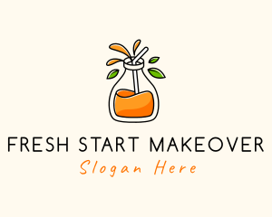 Fresh Orange Juice logo design