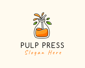 Fresh Orange Juice logo design