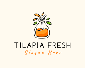 Fresh Orange Juice logo design