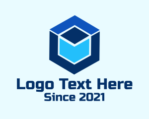 Package - Blue Hexagon Package logo design