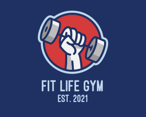 Gym - Dumbbell Hand Gym logo design