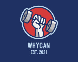 Weightlifting - Dumbbell Hand Gym logo design