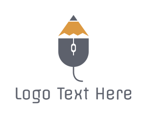 Social Media - Computer Mouse Pencil logo design