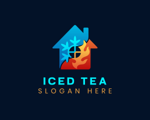 Ice Fire House logo design