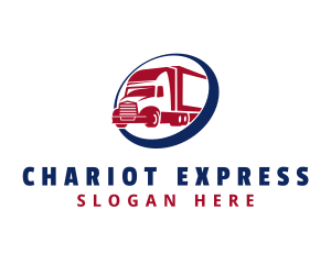 Express Freight Truck logo design