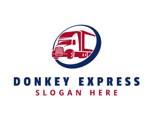 Express Freight Truck logo design