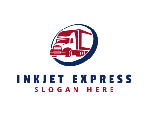 Express Freight Truck logo design