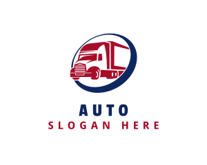 Shipping - Express Freight Truck logo design