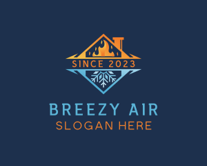 Home HVAC Air Conditioning logo design