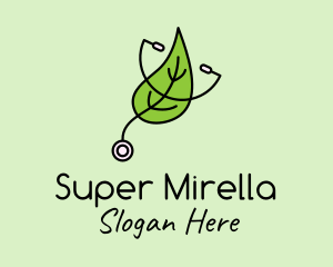 Herbal - Medical Leaf Stethoscope logo design