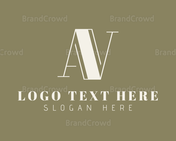 Elegant Letter AV Monogram Logo