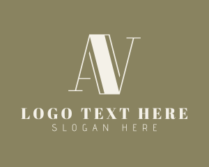 Elegant Letter AV Monogram logo design