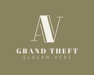 Event Styling - Elegant Letter AV Monogram logo design