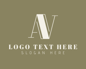 Letter Av - Elegant Letter AV Monogram logo design