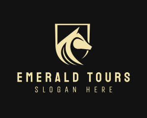 Horse Shield Equine logo design