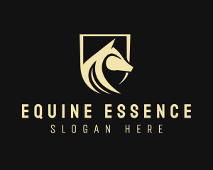 Equine - Horse Shield Equine logo design