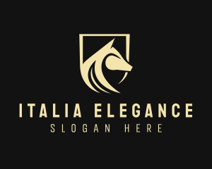 Horse Shield Equine logo design