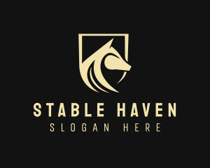 Horse Shield Equine logo design