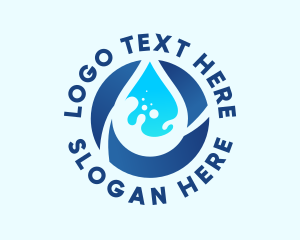 Aqua - Fresh Water Droplet logo design