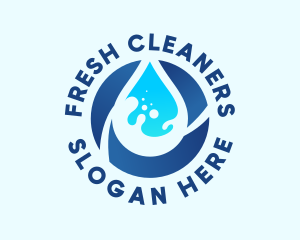 Fresh Water Droplet logo design