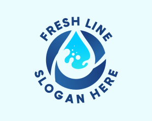 Fresh Water Droplet logo design