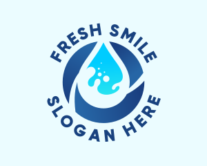 Fresh Water Droplet logo design