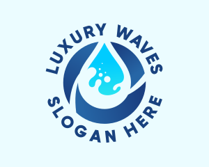 Fresh Water Droplet logo design