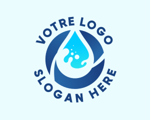 Water Reserve - Fresh Water Droplet logo design
