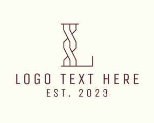 Typography - Modern Outline Agency logo design