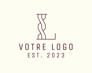 Letter L - Modern Outline Agency logo design