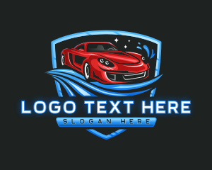 Auto Detailing - Car Wash Automotive logo design