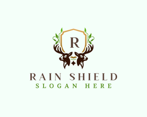  Deer Antler Shield logo design