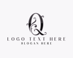 Vintage - Antique Fashion Jewelry Letter Q logo design