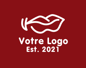 Esthecian - Wavy Lip Outline logo design