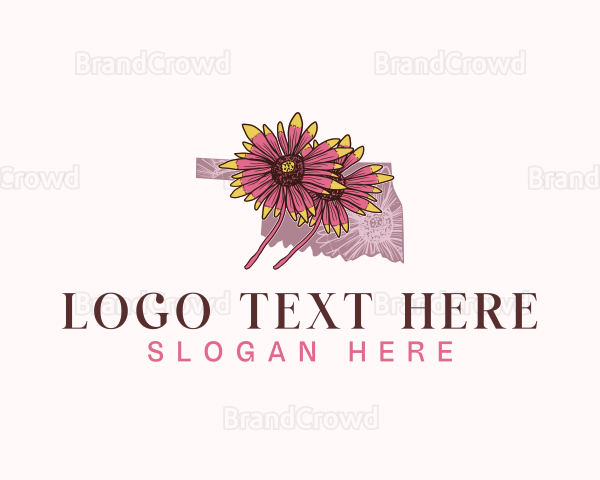 Oklahoma Indian Blanket Flower Logo