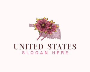 Oklahoma Indian Blanket Flower logo design