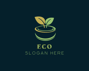 Herbal - Sprout Plant Pot logo design