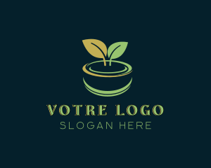 Swoosh - Sprout Plant Pot logo design