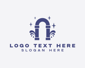 Commecial - Elegant Arch Pillar logo design