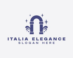 Elegant Arch Pillar logo design