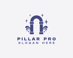 Elegant Arch Pillar logo design