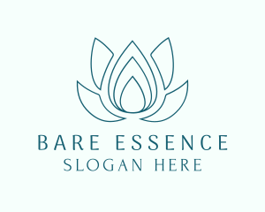 Lotus Essence Droplet logo design