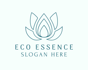 Lotus Essence Droplet logo design