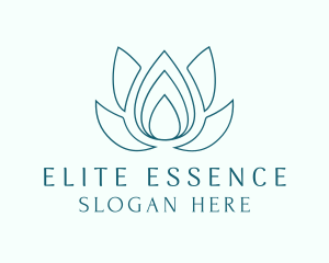 Lotus Essence Droplet logo design
