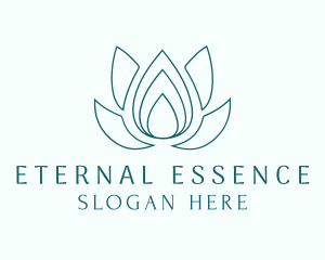 Lotus Essence Droplet logo design