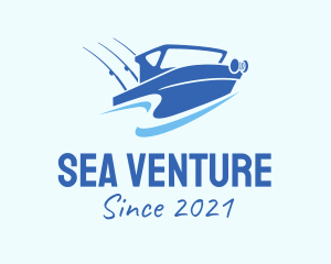 Sea Fishing Boat logo design