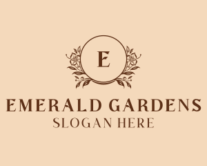 Flower Nature Garden logo design